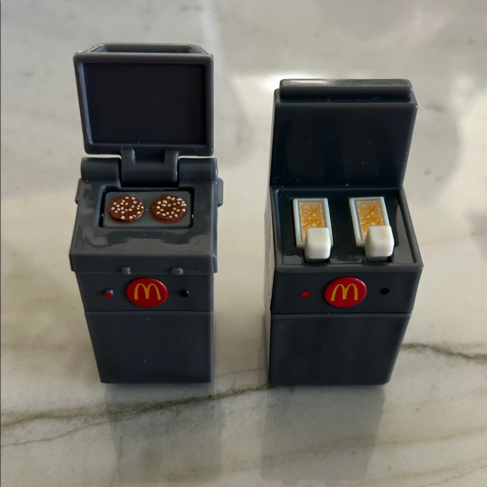 McDonald's Dark Gray Mini Fryer and Grill Set